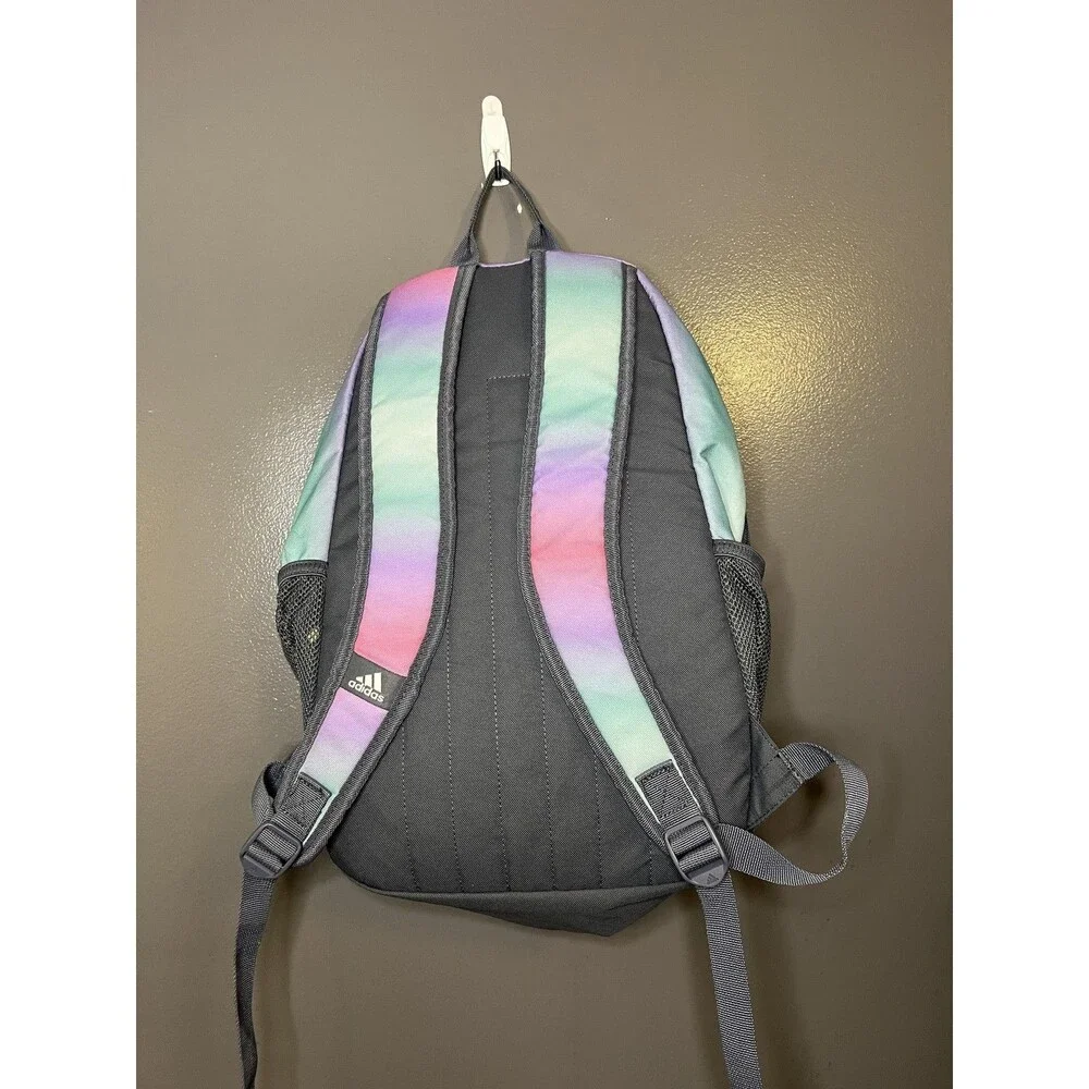 Adidas Pastel Ombre 18 Backpack Multicolor Girls School Bookbag Travel Daypack